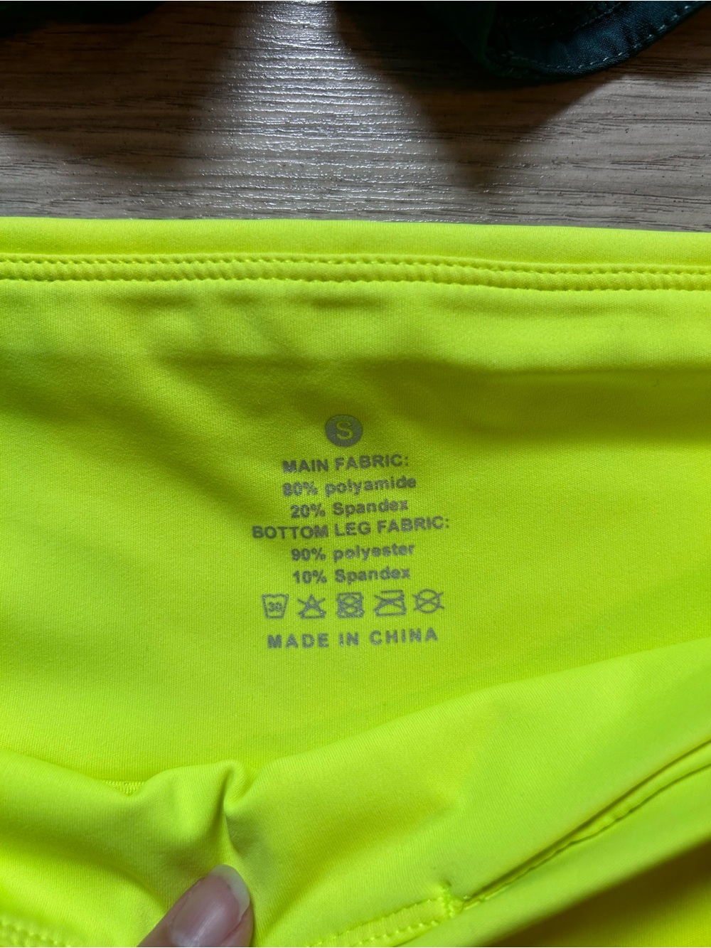 Women’s High-Waist Running Shorts | Teal & Neon Yellow - Picture 4 of 6